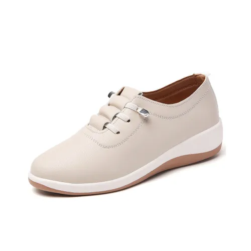 Reivanti Casual Single Shoes 4.5cm Women's Beige