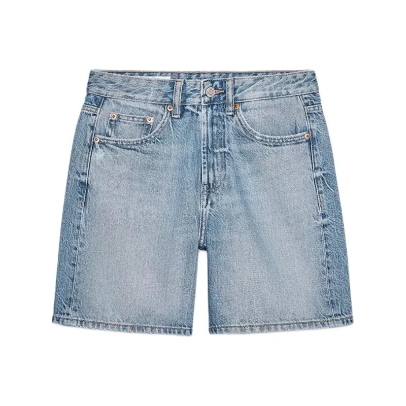 ZARA Trf Denim Shorts Women's Medium Blue-0