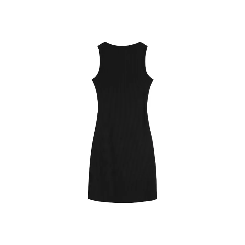 SNZX Sleeveless Dresses Women's Black-1