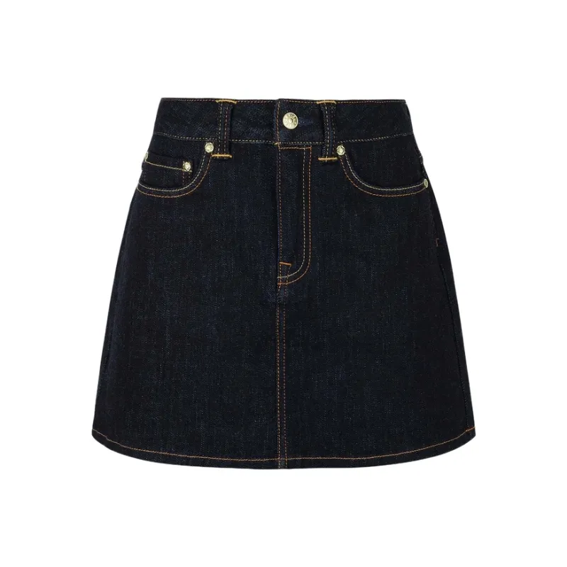 EVISU 2025 Spring Denim Short Skirts Women's Denim Blue-0