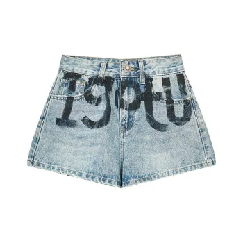 ELF SACK Denim Shorts Women's Denim Blue