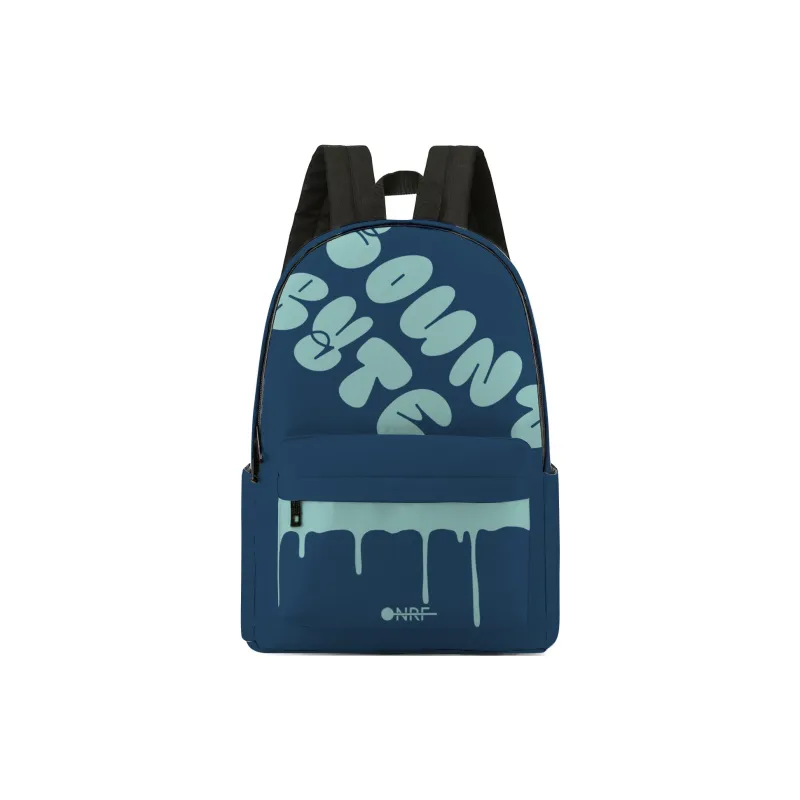 ONRF Polyester Students Backpack Laptop Bag Unisex Blue-0