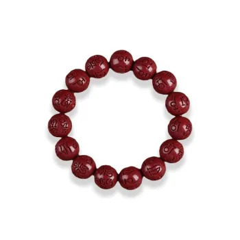 GIRATI Reconstructed Cinnabar Jade Bracelets Unisex