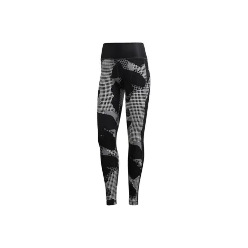 Adidas BT HR MACR AL Athletic Trousers Women's Black Print