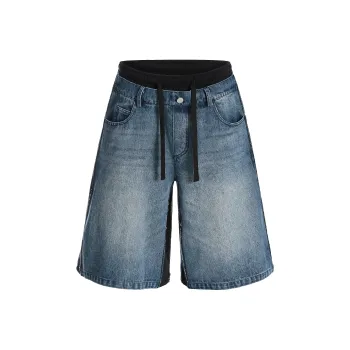 YUZHAOLIN Denim Shorts Women's Blue
