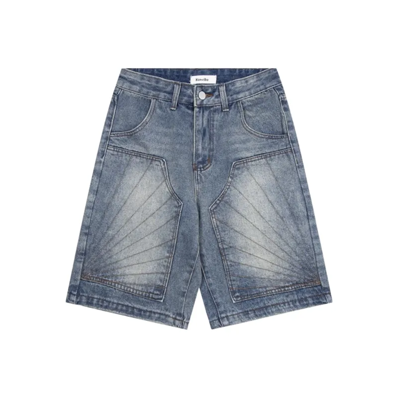 ARIADNAW STUDIO Denim Shorts Women's Vintage Blue-0