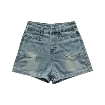 LWLG Denim Shorts Women's Blue