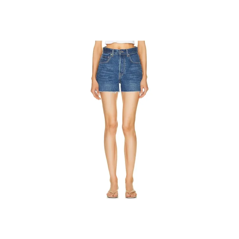 GRLFRND Denim Shorts Women's Blue-0