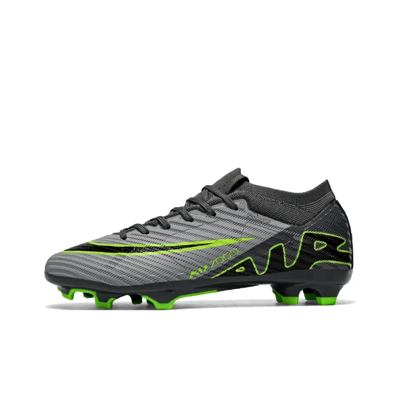 Slazenger Soccer Shoes Unisex Mid Top Beige Black, Green Purple, Gray Green-10