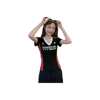 KAISER T Shirts Women's Black & Red