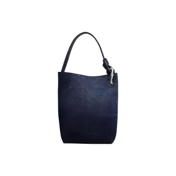 JW Anderson Jwa Corner Logo Plaque Bucket Bag