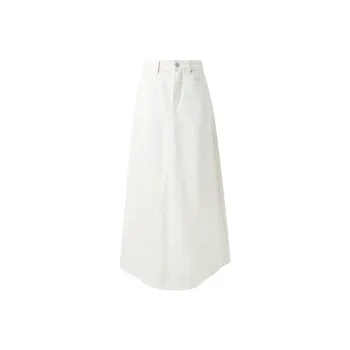 3COLOUR Casual Long Skirt Women's Cloud White