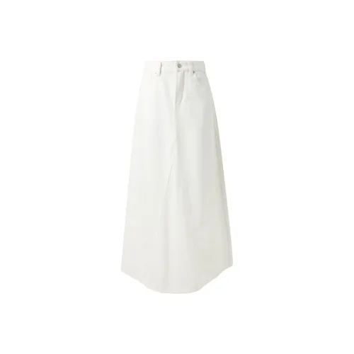 3COLOUR Casual Long Skirt Women's Cloud White
