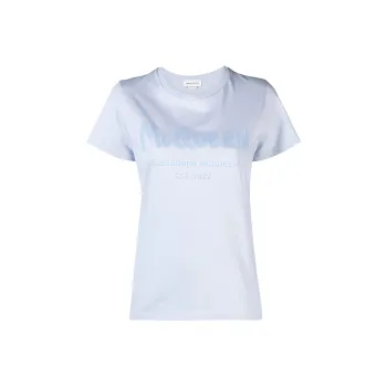 Alexander McQueen T Shirts Women's Light Blue