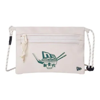 New Era Fabric Crossbody Bag, Shoulder Bag Unisex Beige