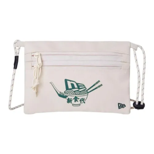 New Era Fabric Crossbody Bag, Shoulder Bag Unisex Beige