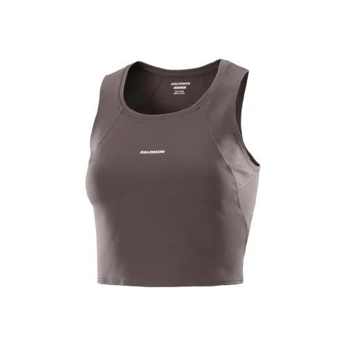 SALOMON SHKout Bliss Sport Vests Women's Coffee Bean Color