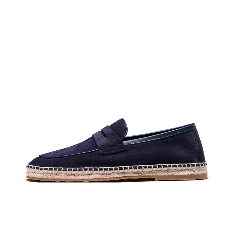 TRUFFAUT Light And Soft Jute Sole Fringe Espadrilles Casual Shoes Men's-28