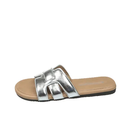 AJPAP Rubber Sole Slip Resistant Odor Resistant Abrasion Resistant Slide Slippers Women's