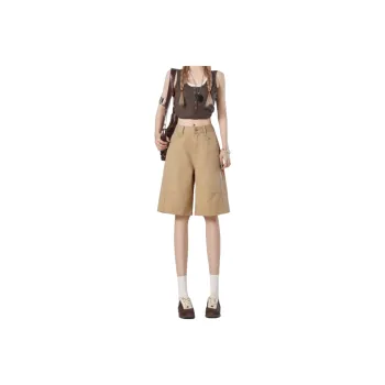 FOREVER 21 Denim Shorts Women's Khaki