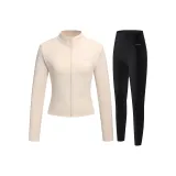 Clothing Set (Ivory White Top+Black Bottom)