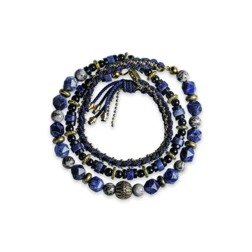 Cuud Natural Map Stone Bracelets Men's