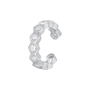 NVBBK S925 Silver Clip On Earrings Women's-4