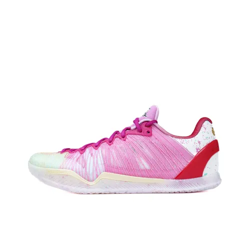 Serious Player Only Player 1 Slip Resistant Low Top Basketball Shoes Men
s White Pink
