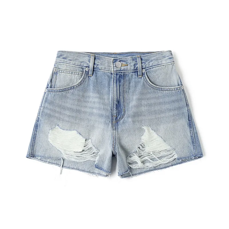 Lee Denim Shorts Women's Light Blue-0