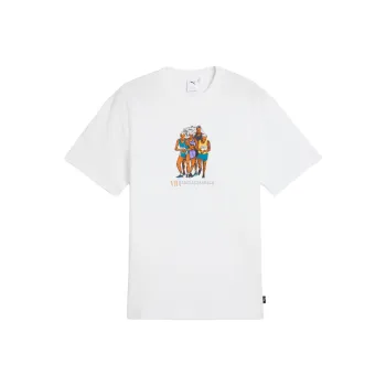PUMA GRAPHICS MARATHON T Shirt Unisex White