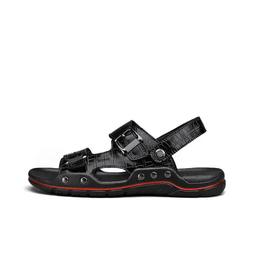 Wen Nai One Strap Sandals Men's Black
