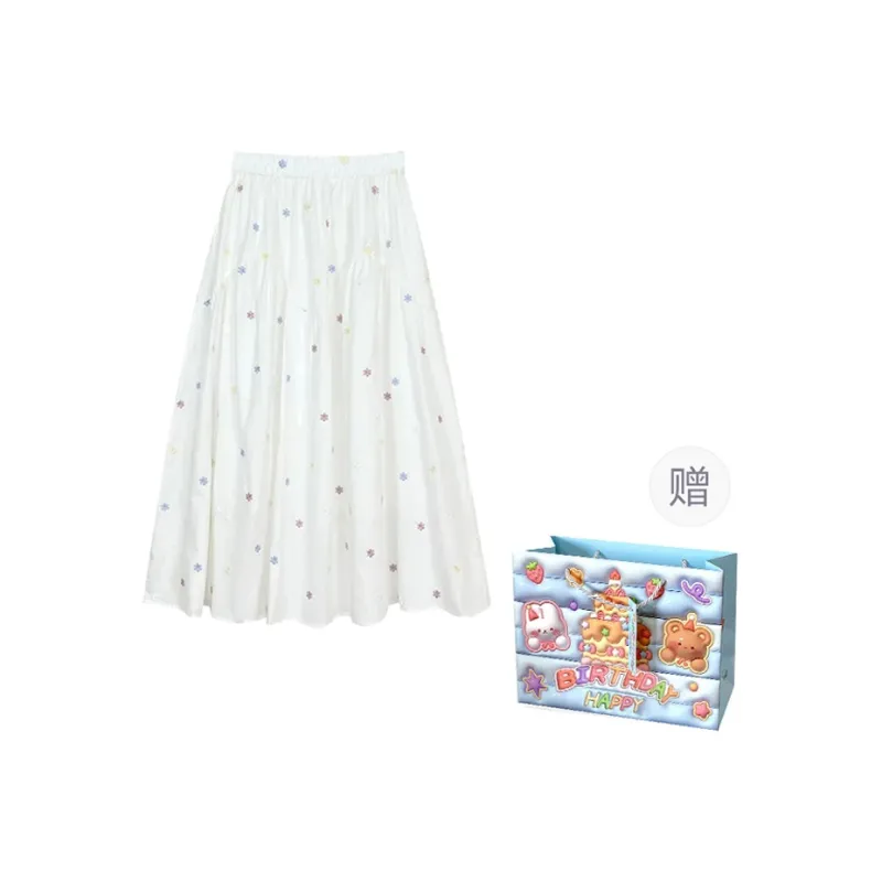 REMOULD Casual Long Skirt Women's White-0