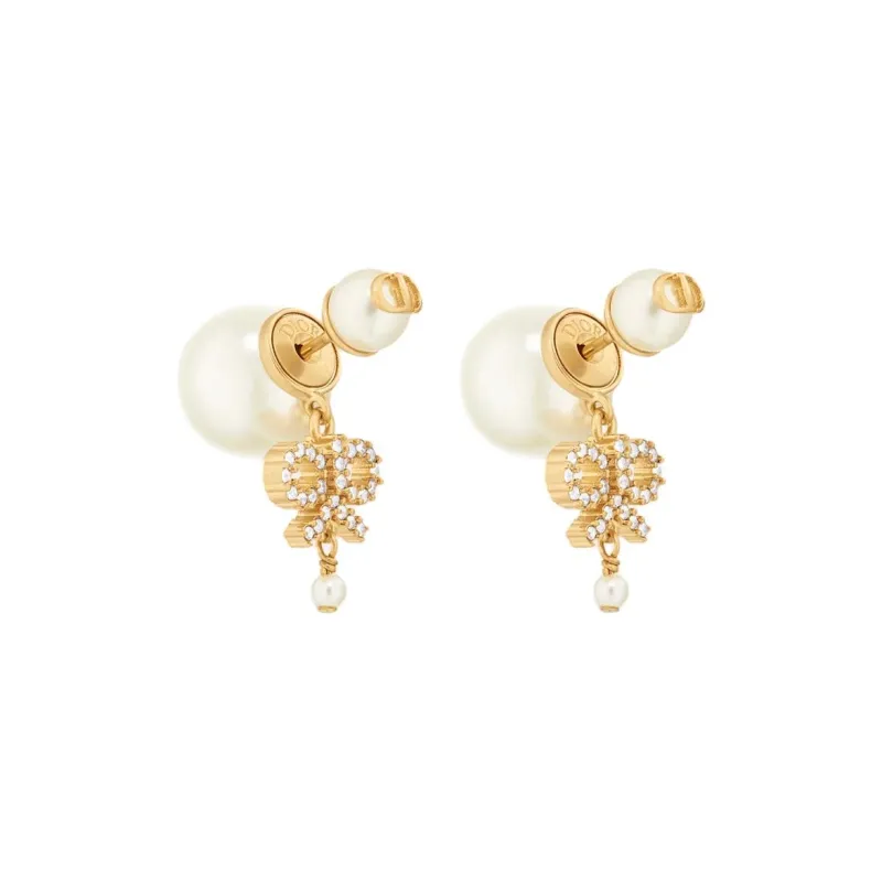 DIOR Metal Earrings Unisex Gold-0