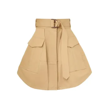 Zimmermann Mini Illuminate Cargo Skirt