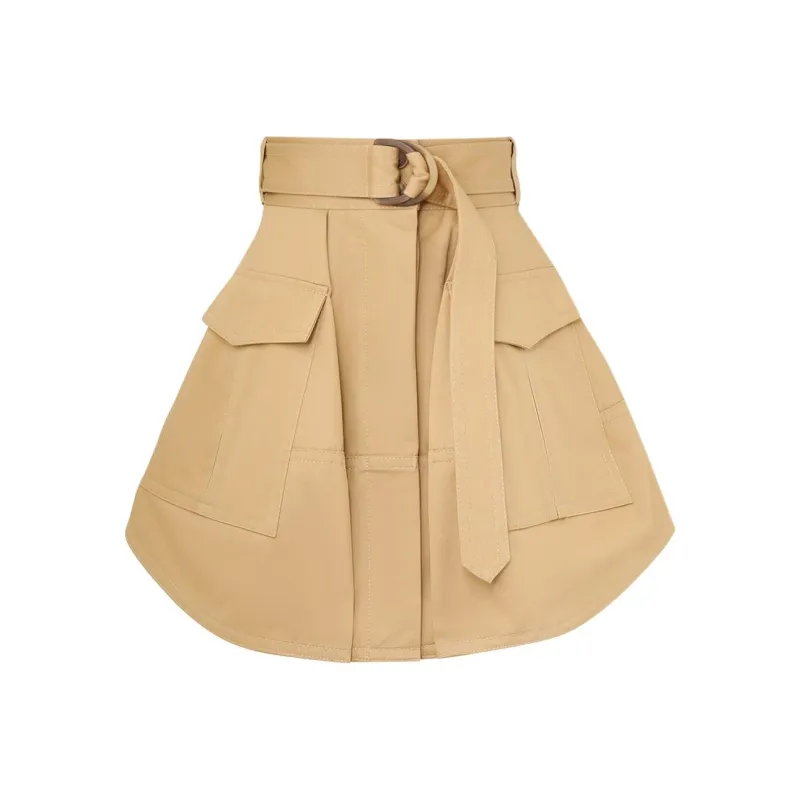 Zimmermann Mini Illuminate Cargo Skirt-0