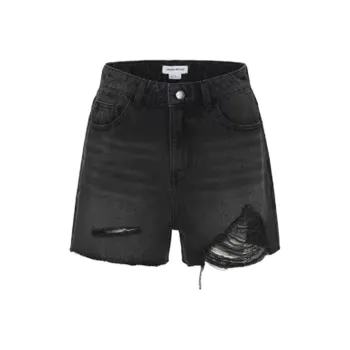 URBAN REVIVO Denim Shorts Women's Black