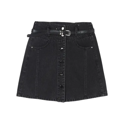 XIANGYING Denim Short Skirts Women's Black