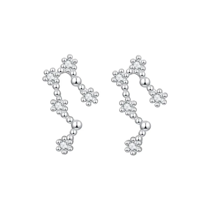 JAY S999 Fine Silver Stud Earrings Unisex-8