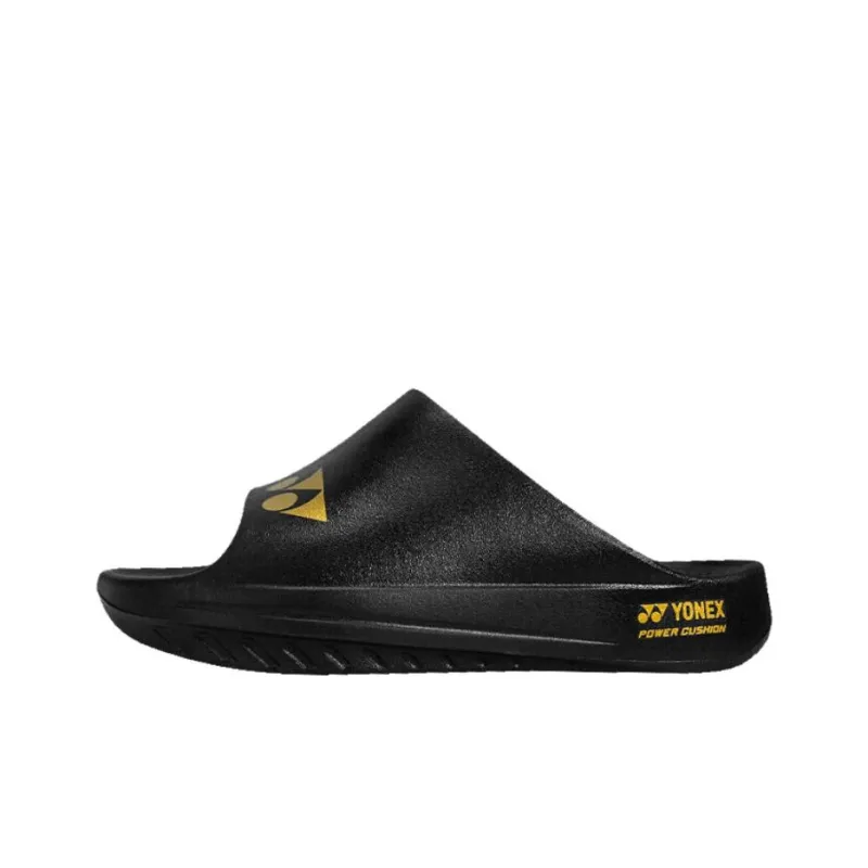YONEX Slip Resistant Slide Slippers Unisex Black-0