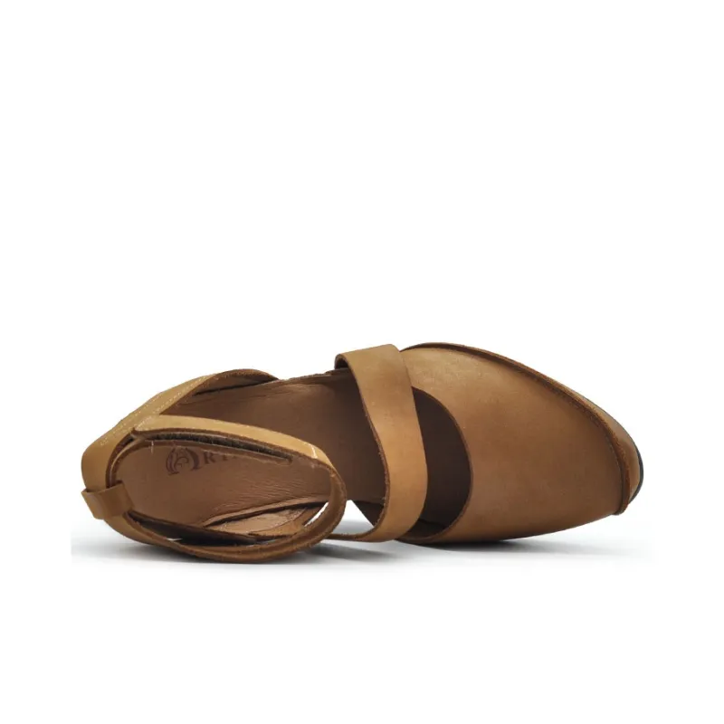 ARTMU Wedge Heel High Heels 5.5cm Women's Brown-4