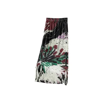 TOUCH Casual Long Skirt Women's Peacock Black