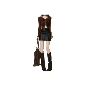 FOREVER 21 Leather Short Skirts Women's
