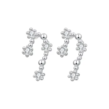 JAY S999 Fine Silver Stud Earrings Unisex