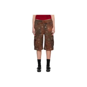 Praying Cargo Shorts Women's Brown