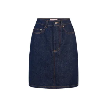 Rouje DENISETTE SKIRT Denim Short Skirts Women's Blue