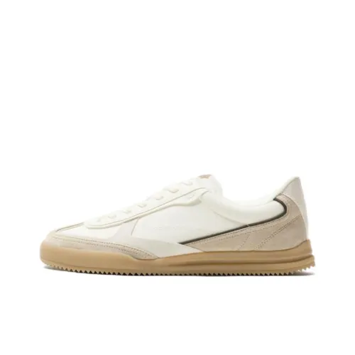 ZARA Abrasion Resistant Low Top Skateboard Shoes Men's White Gray