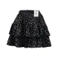 Black with Small Purple Floral