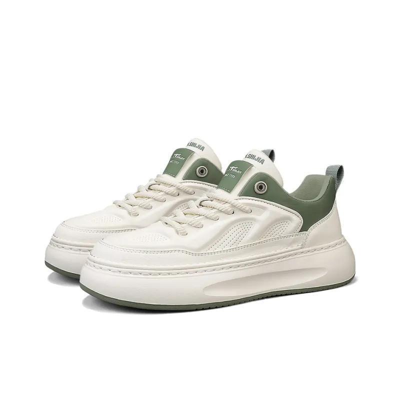 G.N.SHIJIA Height Increasing Abrasion Resistant Lightweight Breathable Slip Resistant Low Top Skateboard Shoes Men's-3