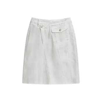 IMXS Denim Short Skirts Women's White