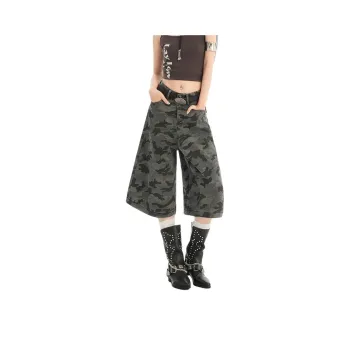 FOREVER 21 Denim Shorts Women's Camouflage